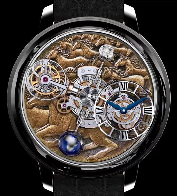 Jacob & Co Replica watch ASTRONOMIA TOURBILLON STALLION BLACK AT100.31.AC.UB.B